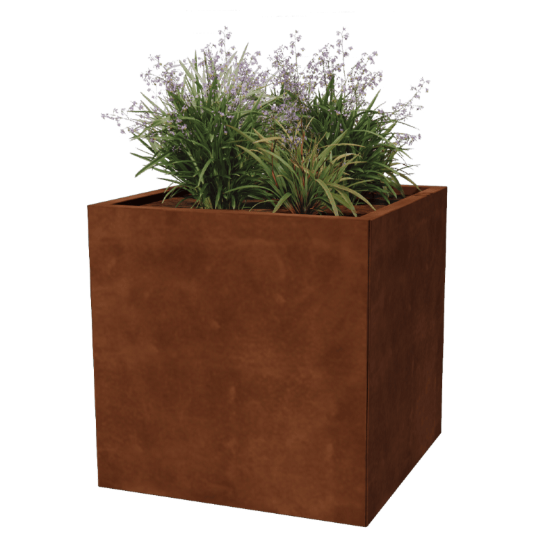 Cortenstål plantekasse - Firkant - 70 x 70 cm