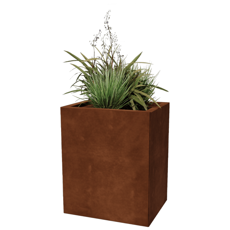 Cortenstål plantekasse - Rektangel - 40 x 50 cm
