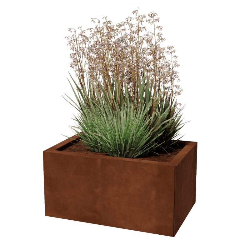 Cortenstål plantekasse - Rektangel - 40 x 60 cm