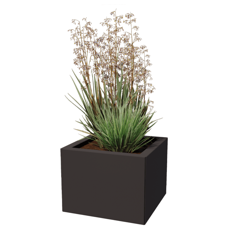 Stål plantekasse - Firkant - 40 x 40 cm