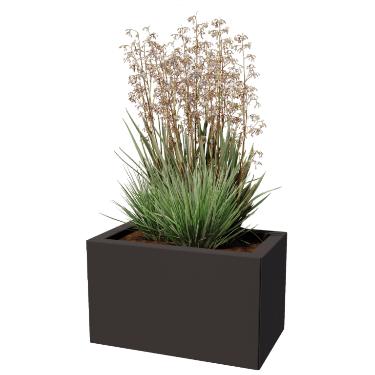 Stål plantekasse - Rektangel - 30 x 50 cm