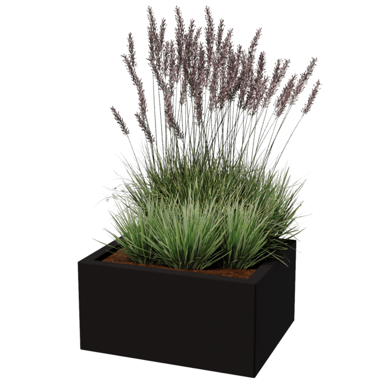 Stål plantekasse - Rektangel - 50 x 60 cm
