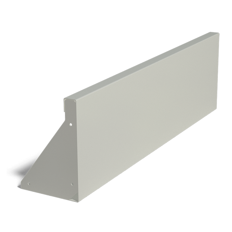 Stål støttemur - Lige - 100 x 30 cm