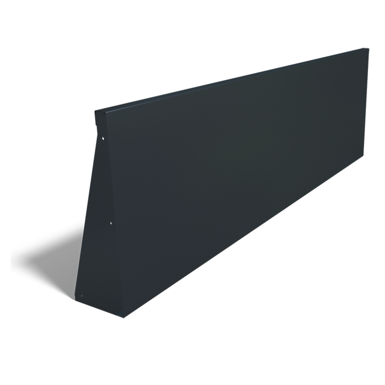 Stål støttemur - Lige - 200 x 60 cm