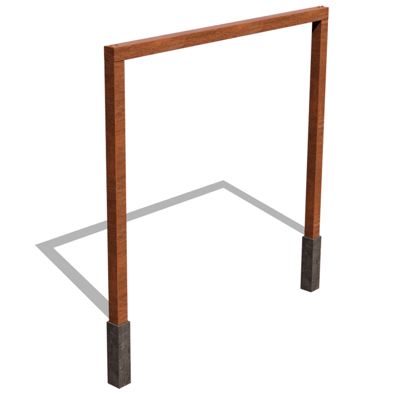 Cortenstål pergola - Lige 300 x 230 cm
