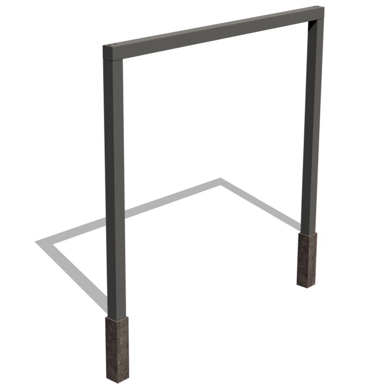Stål pergola - Lige 300 x 230 cm