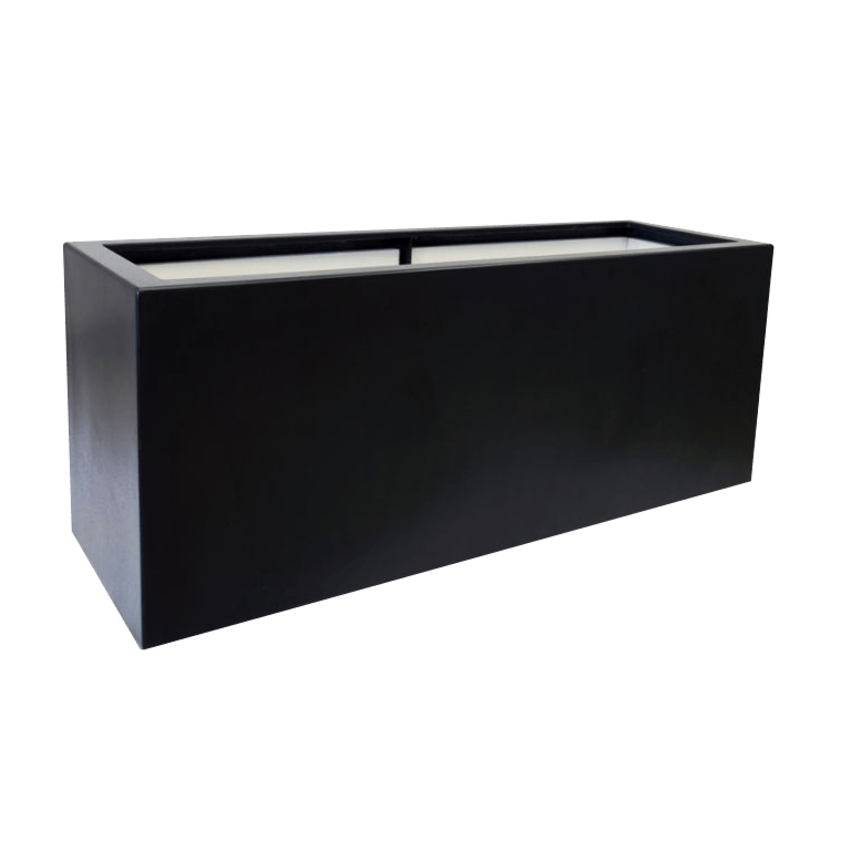 Plantekasse i glasfiber - Rektangel - 120 x 50 x 60 cm - Med bund