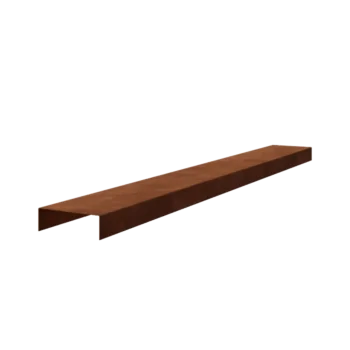 Cortenstål profiler - 5 x 15 x 5 cm - 150 cm