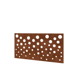 Cortenstål hegn H - Panel B - 120 x 63,3 cm