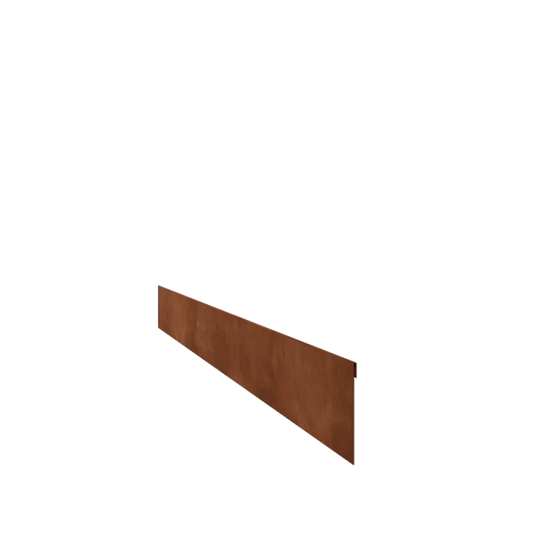 Cortenstål bedkant - Knust - Højde 13 cm - 240 cm