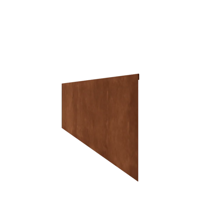 Cortenstål bedkant - Knust - Højde 35 cm - 240 cm