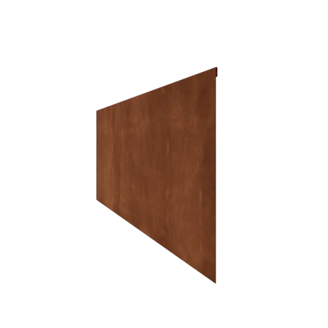 Cortenstål bedkant - Knust - Højde 45 cm - 150 cm