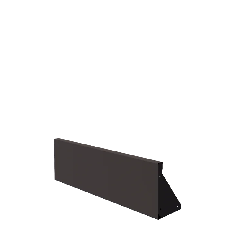 Stål støttemur - Lige ud - 100 x 30 cm - Andre RAL-farve