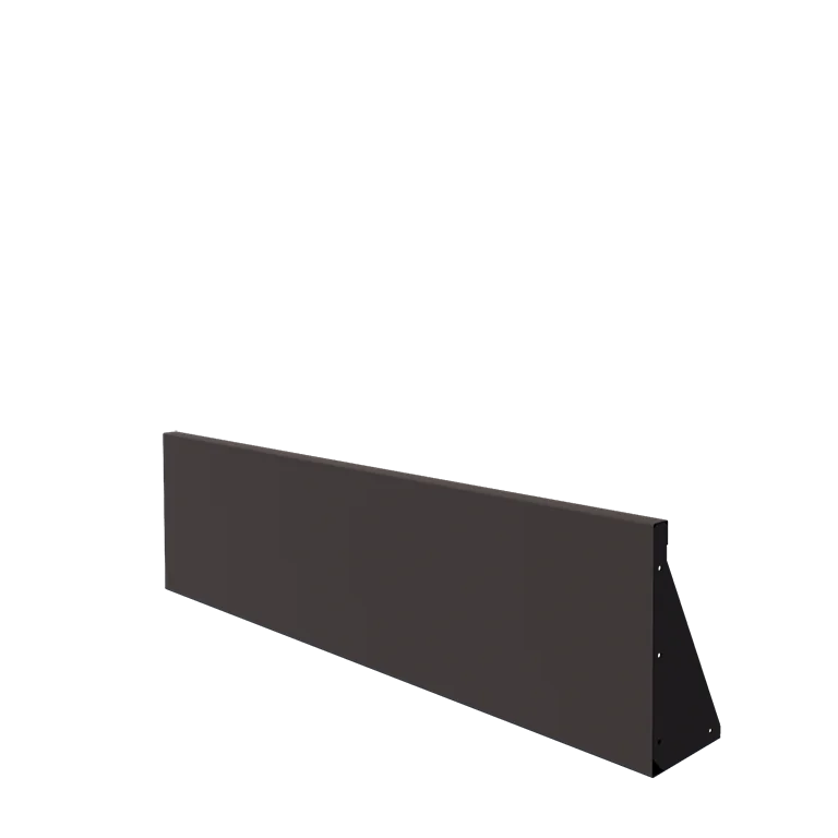 Stål støttemur - Lige ud - 150 x 40 cm - Andre RAL-farve