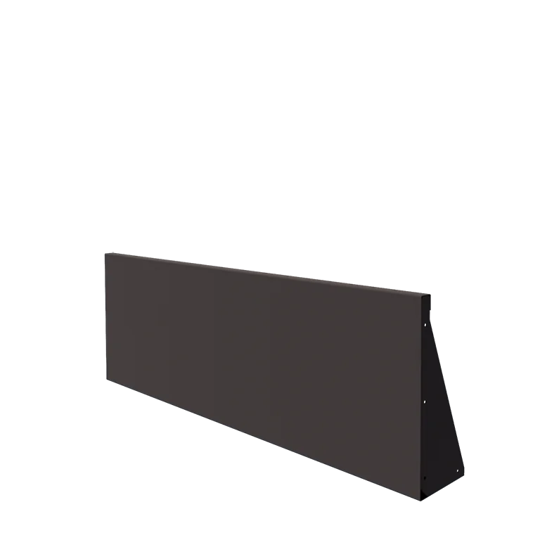 Stål støttemur - Lige ud - 150 x 50 cm - RAL7016 mat (antracitgrå)