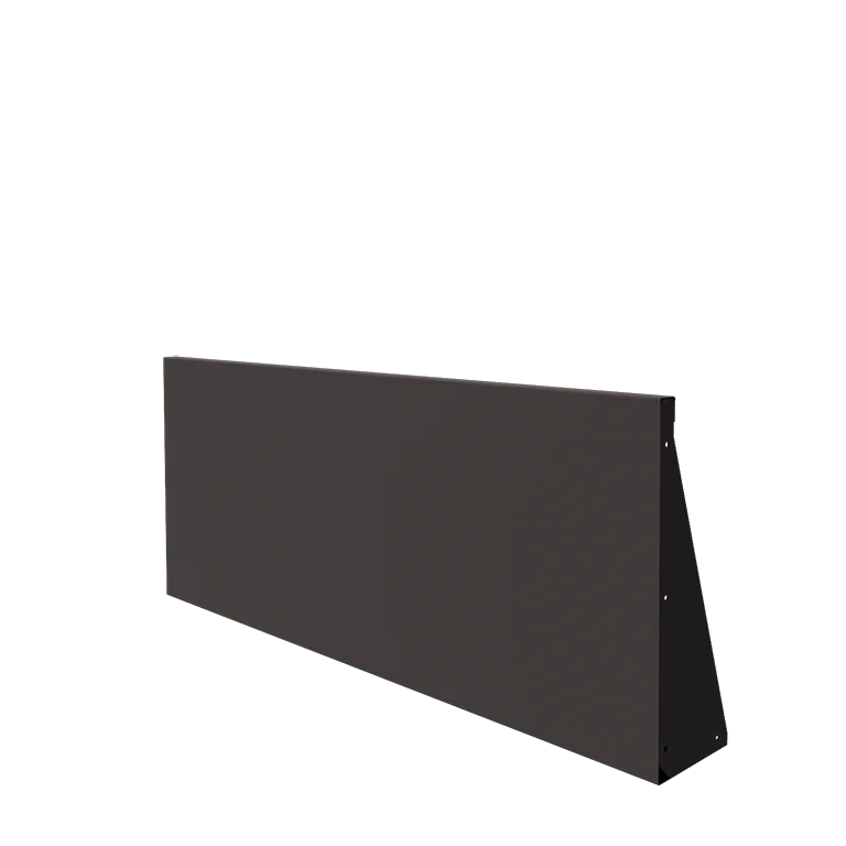 Stål støttemur - Lige ud - 150 x 60 cm - RAL7016 mat (antracitgrå)