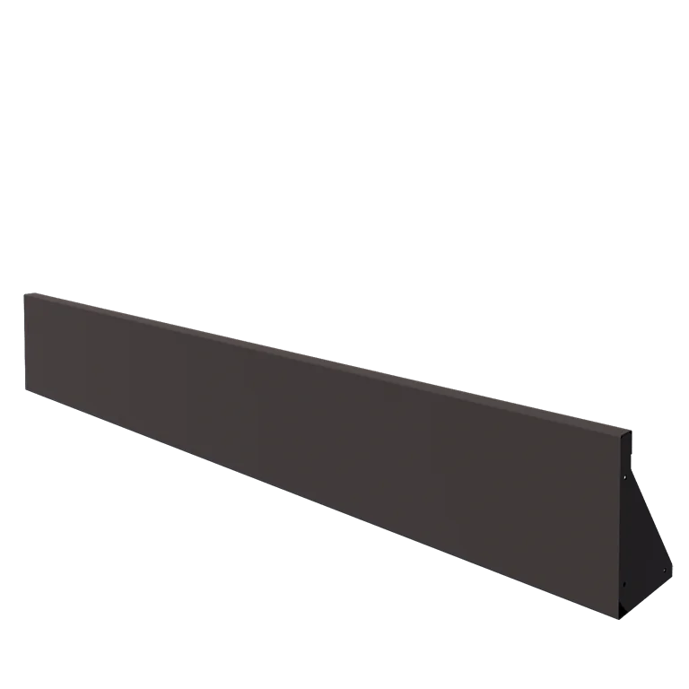 Stål støttemur - Lige ud - 200 x 30 cm - Andre RAL-farve