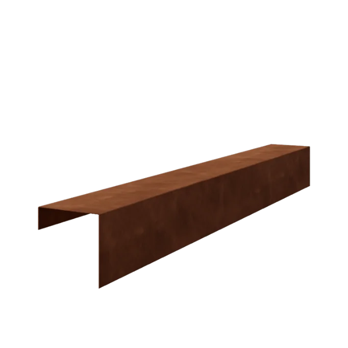 Cortenstål profiler - 15 x 15 x 5 cm - 150 cm