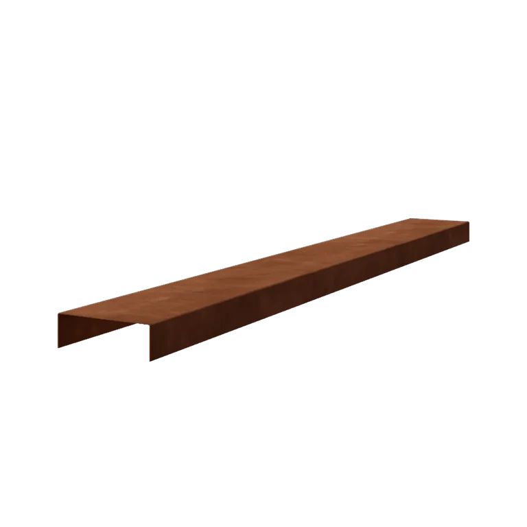 Cortenstål profiler - 5 x 15 x 5 cm - 240 cm