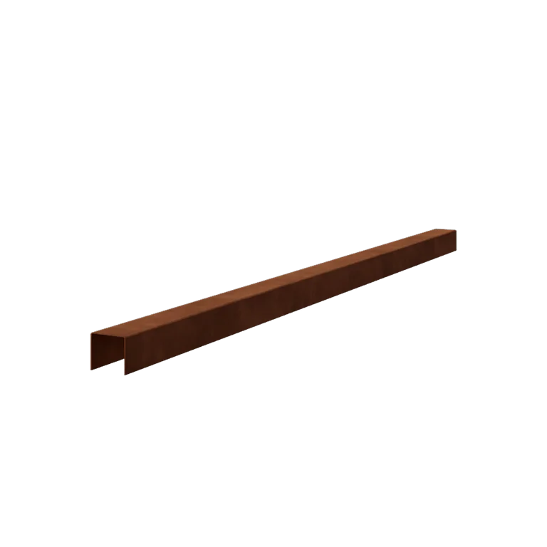 Cortenstål profiler - 5 x 5 x 5 cm - 150 cm