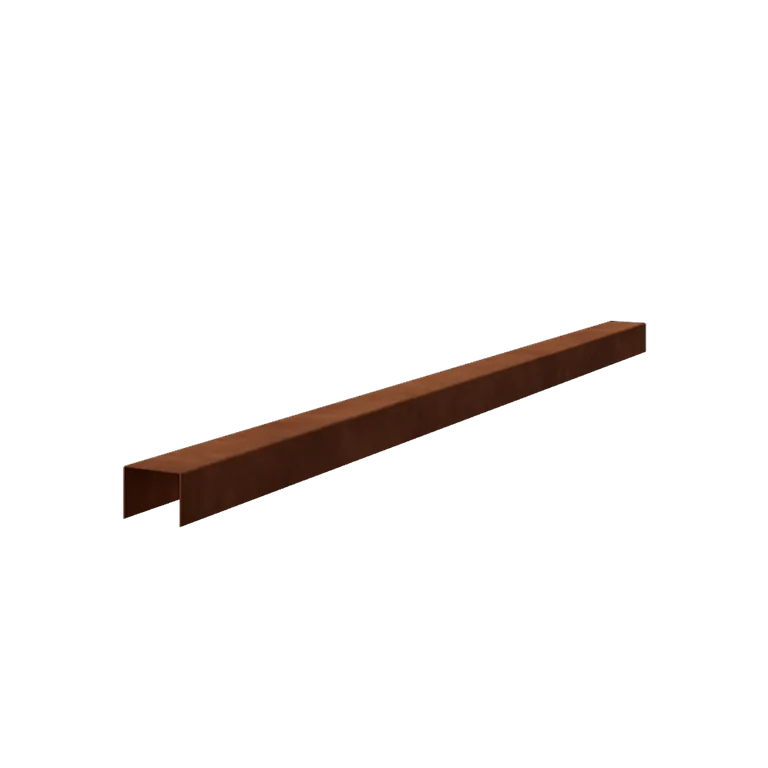 Cortenstål profiler - 5 x 6 x 5 cm - 150 cm
