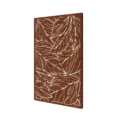 Cortenstål dekorativt panel - Blade 1 - 120 x 6 x 190 cm