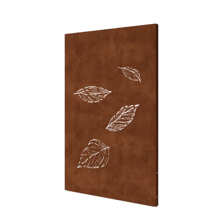 Cortenstål dekorativt panel - Blade 3 - 120 x 6 x 190 cm