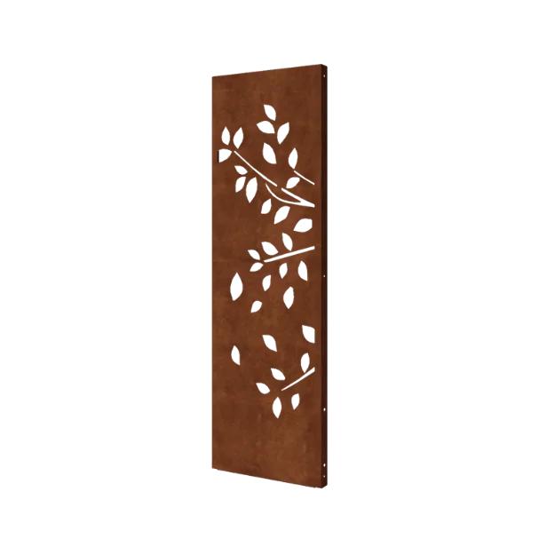 Cortenstål dekorativt panel - Træ - Deel 1 - 60 x 6 x 190 cm
