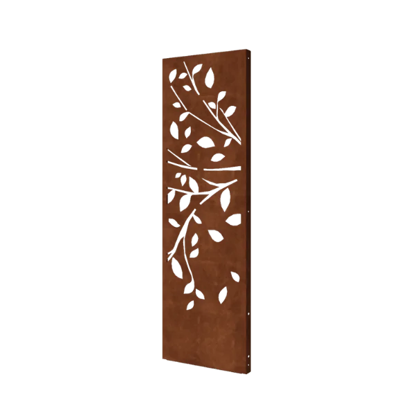 Cortenstål dekorativt panel - Træ - Deel 2 - 60 x 6 x 190 cm