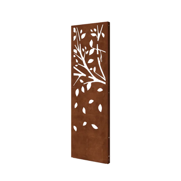 Cortenstål dekorativt panel - Træ - Deel 3 - 60 x 6 x 190 cm