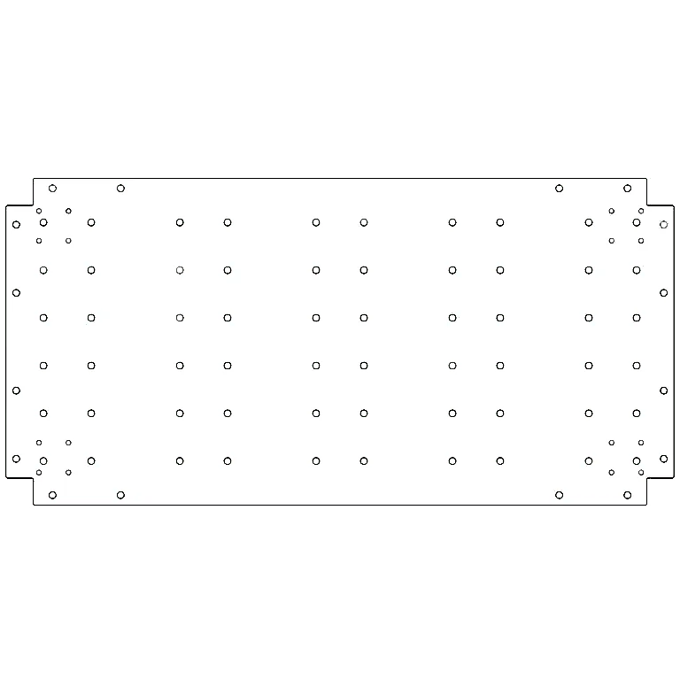 Bundplade i galvaniseret stål - 50 x 100 cm