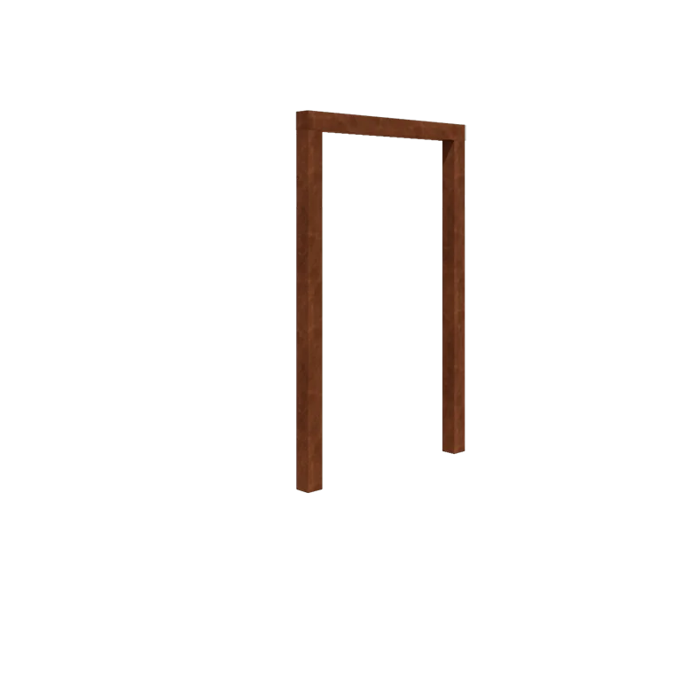 Cortenstål pergola - Lige ud - 150 x 230 cm - Uden betonfod