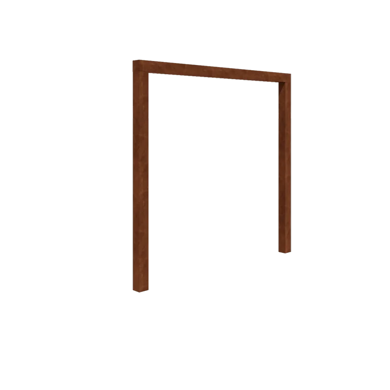 Cortenstål pergola - Lige ud - 250 x 230 cm - Uden betonfod