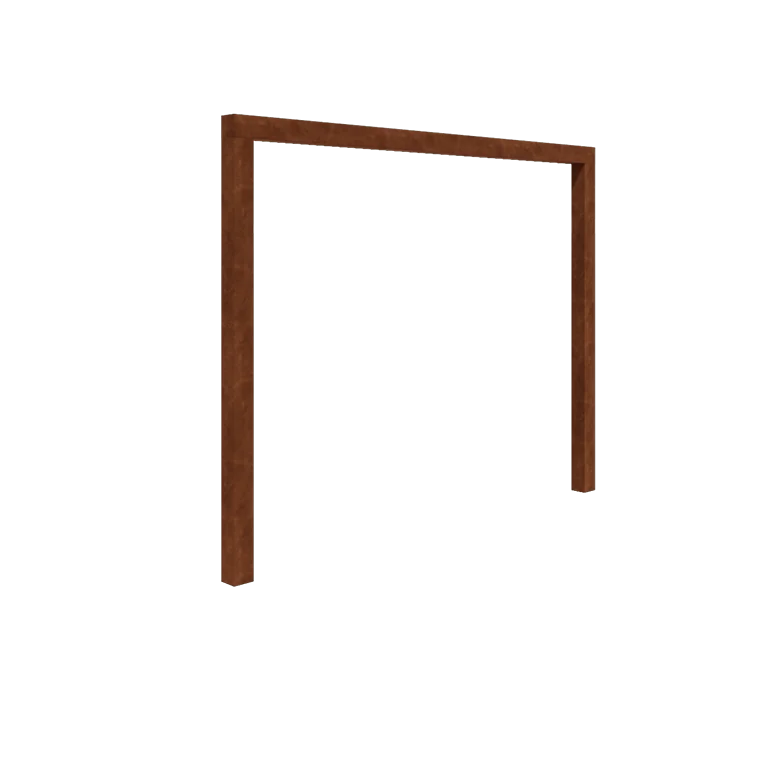 Cortenstål pergola - Lige ud - 300 x 230 cm - Uden betonfod