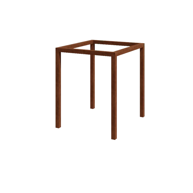 Cortenstål pergola - Firkant - 224 x 200 x 230 cm - Uden betonfod