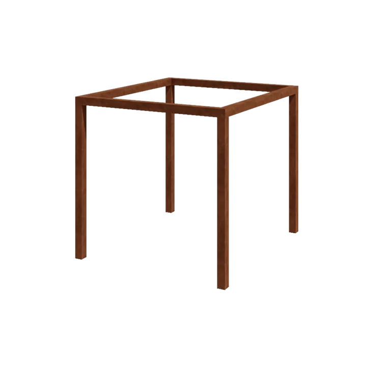 Cortenstål pergola - Firkant - 274 x 250 x 230 cm - Uden betonfod