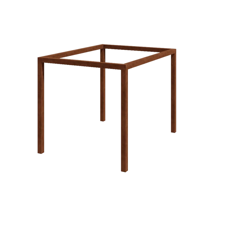 Cortenstål pergola - Rektangel - 324 x 250 x 230 cm - Uden betonfod