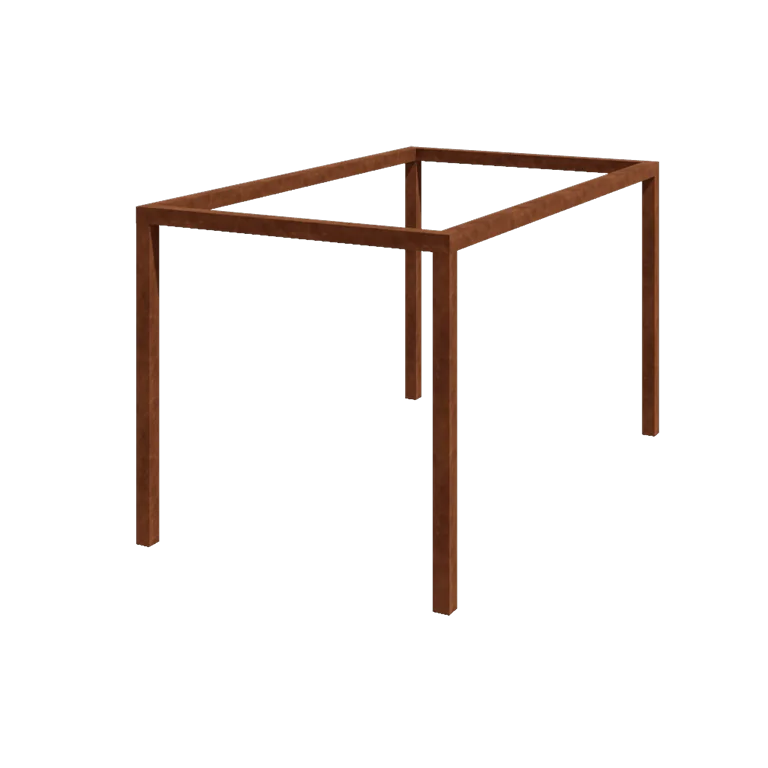 Cortenstål pergola - Rektangel - 424 x 250 x 230 cm - Uden betonfod