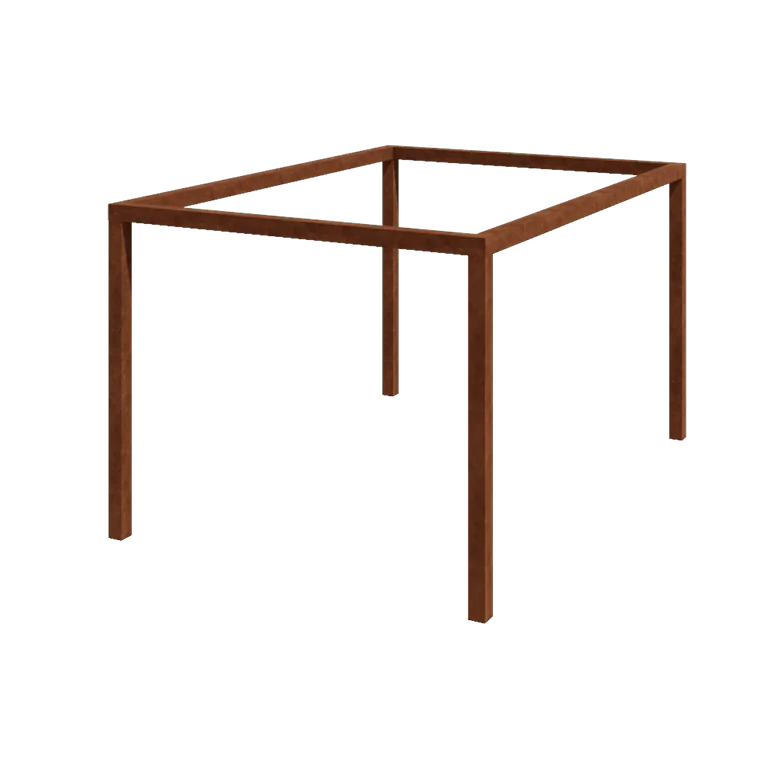 Cortenstål pergola - Rektangel - 424 x 300 x 230 cm - Uden betonfod