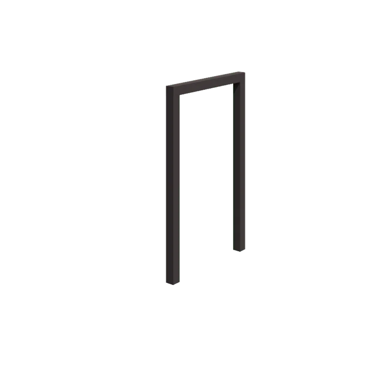 Stål pergola - Lige ud - 150 x 230 cm - RAL7016 mat (antracitgrå) - Uden betonfod
