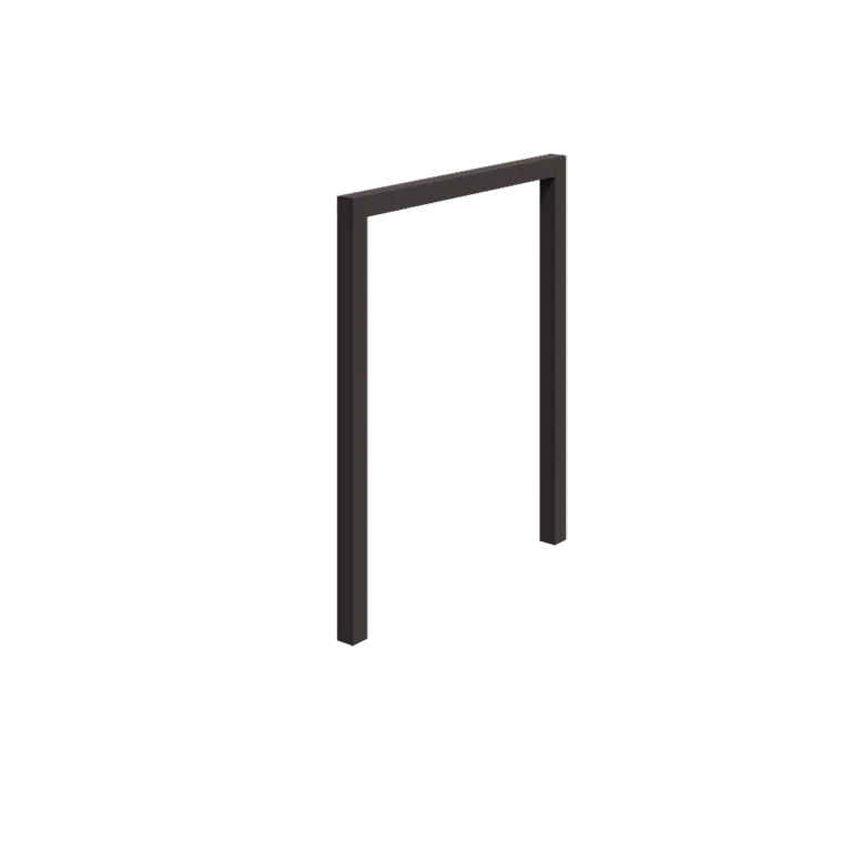 Stål pergola - Lige ud - 200 x 230 cm - RAL7016 mat (antracitgrå) - Uden betonfod