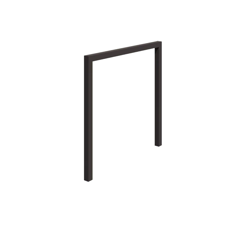 Stål pergola - Lige ud - 250 x 230 cm - RAL7016 mat (antracitgrå) - Uden betonfod