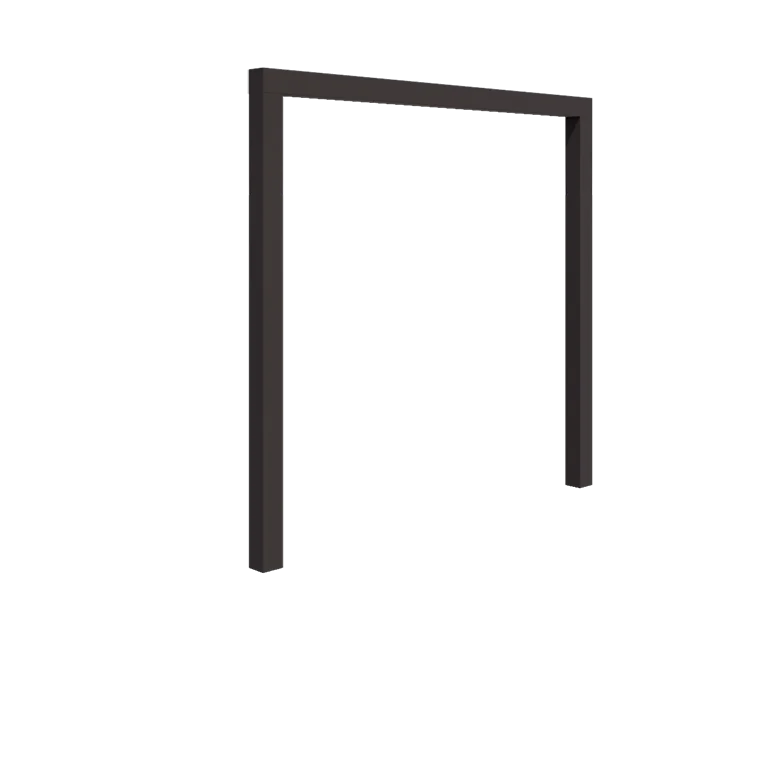 Stål pergola - Lige ud - 250 x 230 cm - Andre RAL-farve - Uden betonfod