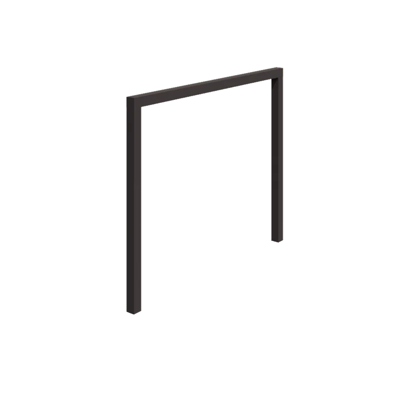 Stål pergola - Lige ud - 300 x 230 cm - RAL7016 mat (antracitgrå) - Uden betonfod
