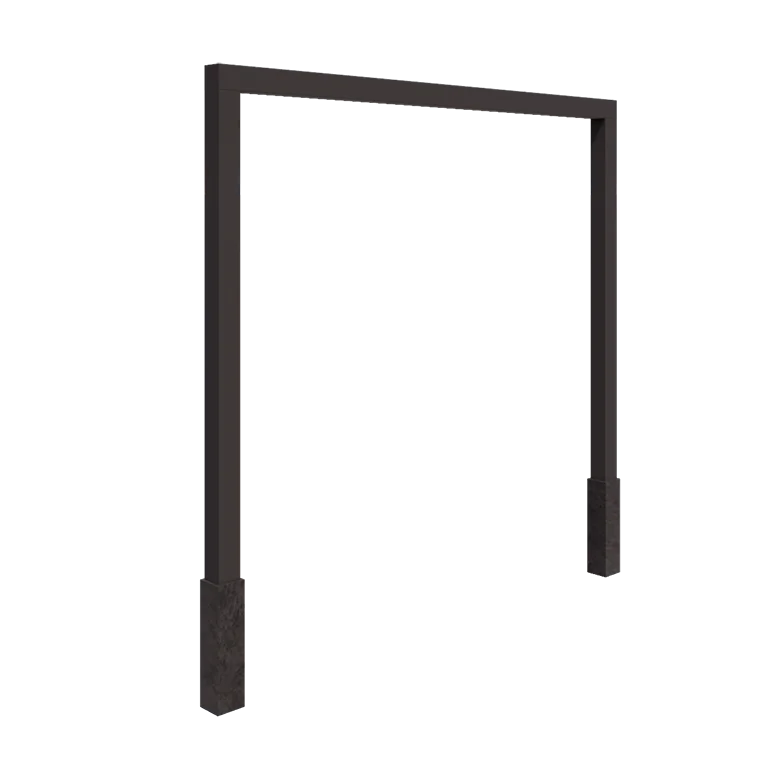 Stål pergola - Lige ud - 300 x 230 cm - Andre RAL-farve - Med betonfod