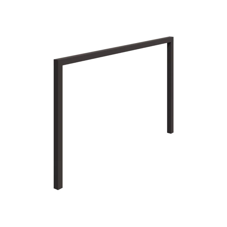 Stål pergola - Lige ud - 400 x 230 cm - RAL7016 mat (antracitgrå) - Uden betonfod