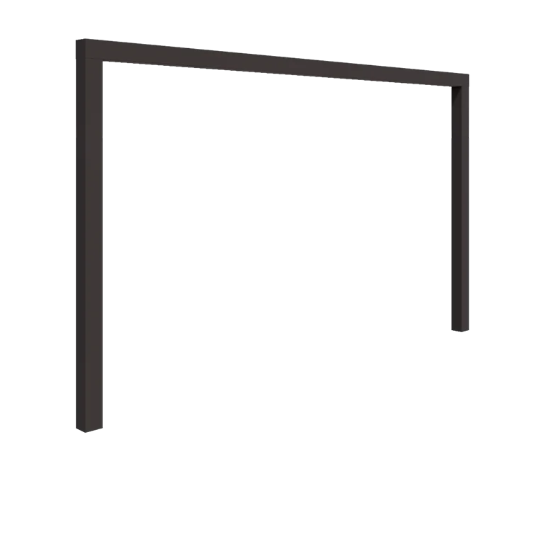 Stål pergola - Lige ud - 400 x 230 cm - Andre RAL-farve - Uden betonfod