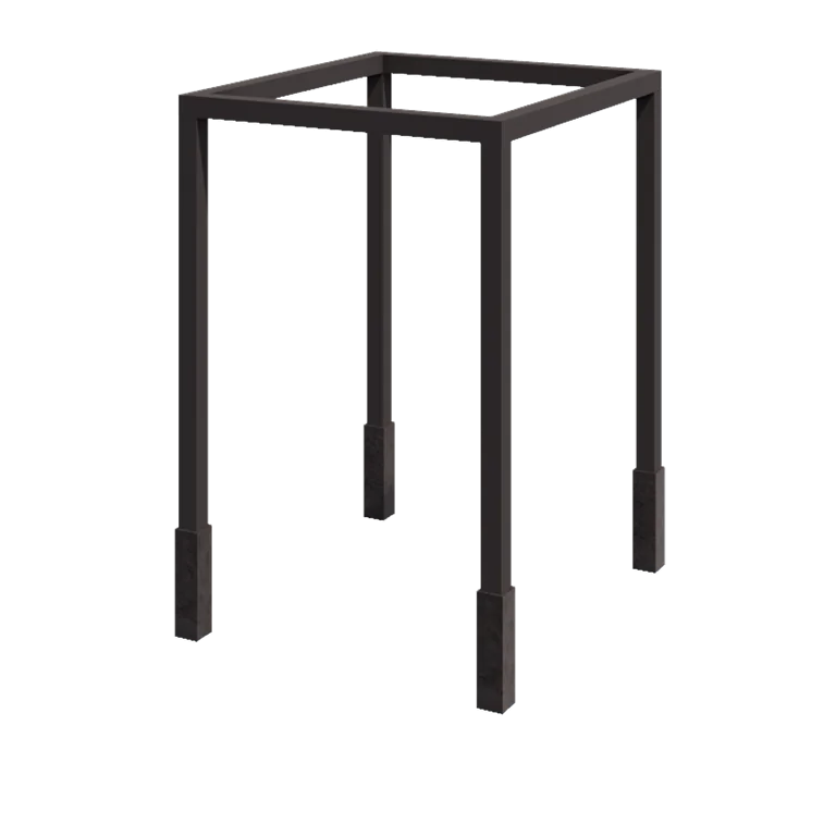 Stål pergola - Firkant - 224 x 200 x 230 cm - Andre RAL-farve - Med betonfod