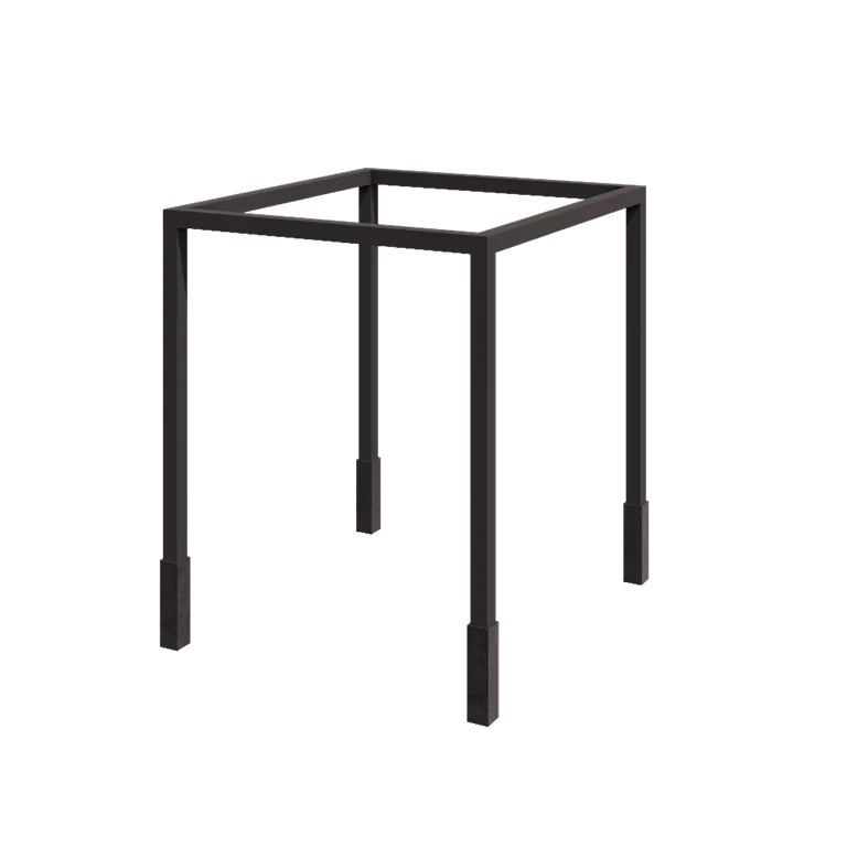 Stål pergola - Firkant - 274 x 250 x 230 cm - RAL7016 mat (antracitgrå) - Med betonfod