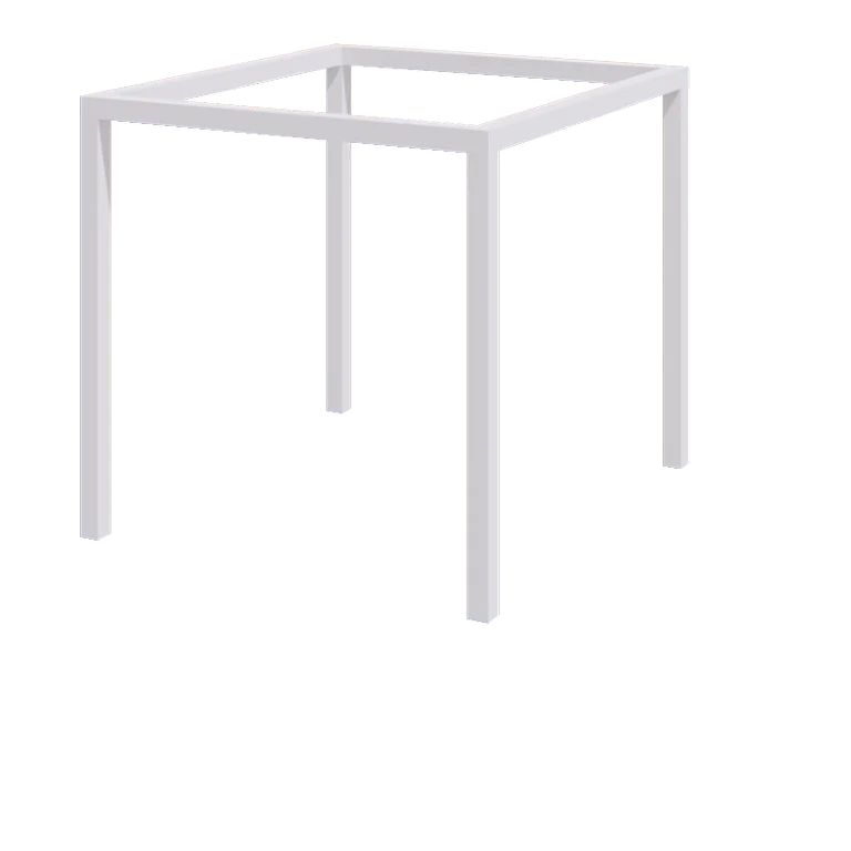 Stål pergola - Firkant - 274 x 250 x 230 cm - RAL9010 mat (hvid) - Uden betonfod